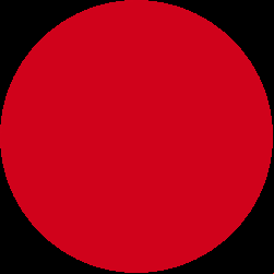 ponto vermelho piscando, sinalizando programa ao vivo